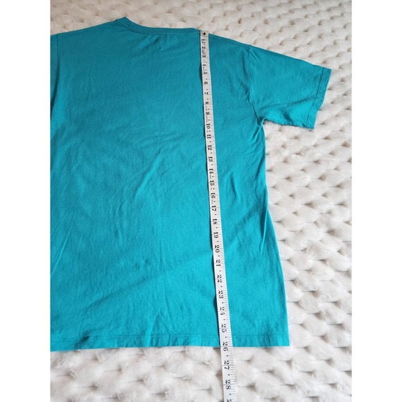 Champion Mens Small Teal Graphic Logo Short Sleeve T-Shirt‎ - Picture 6 of 6